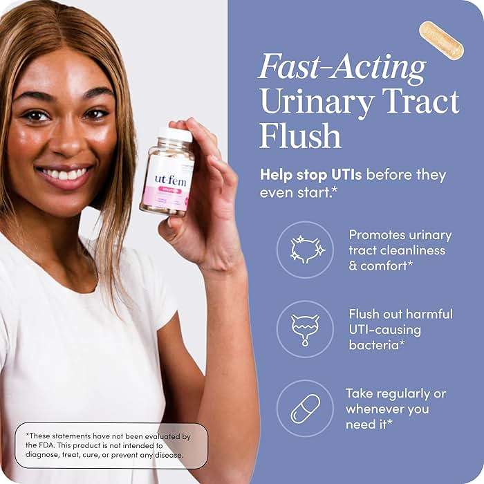 UT-Fem Solution - D Mannose Supplements for Women, D-Mannose 2000mg Capsules, On-Demand Urinary Tract Flush, with Cranberry, Dmannose Pills - 60 Capsules - Image 2