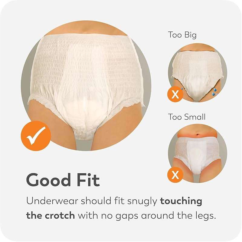 Tranquility Premium Overnight Disposable Absorbent Underwear (18 Count) - M, 34-48 in. Waist - Maximum Absorbency, All-Night Sleep, Breathable Comfort, Adult Diapers - Image 4