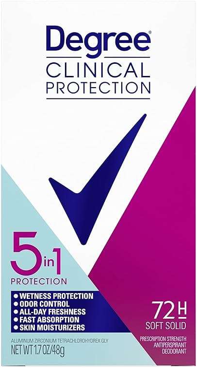Degree Clinical Strength Antiperspirant Deodorant Original Soft Solid 96-Hour Sweat and Odor Protection 5x Types of Sweat 1.6 oz - Image 7