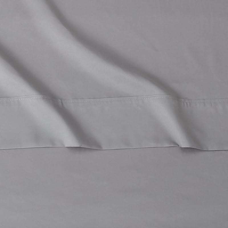 Amazon Basics Lightweight Super Soft Comfortable Breathable Wrinkle Resistant Brushed Microfiber 4-Piece Bed Sheet Set with 14-Inch Deep Pockets, Queen, Dark Gray, Solid - Image 4