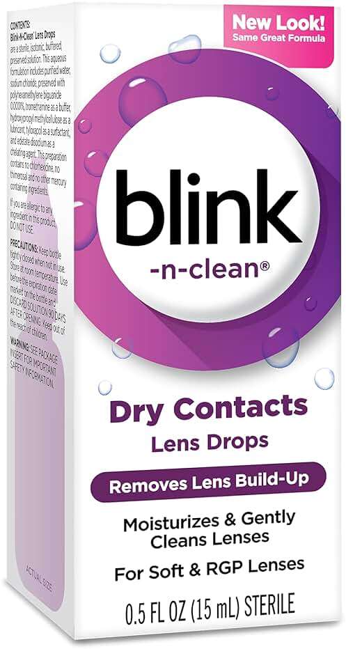 Complete Blink-N-Clean Lens Drops For Soft Contact Lenses, 15 ml (Pack of 2) - Image 2