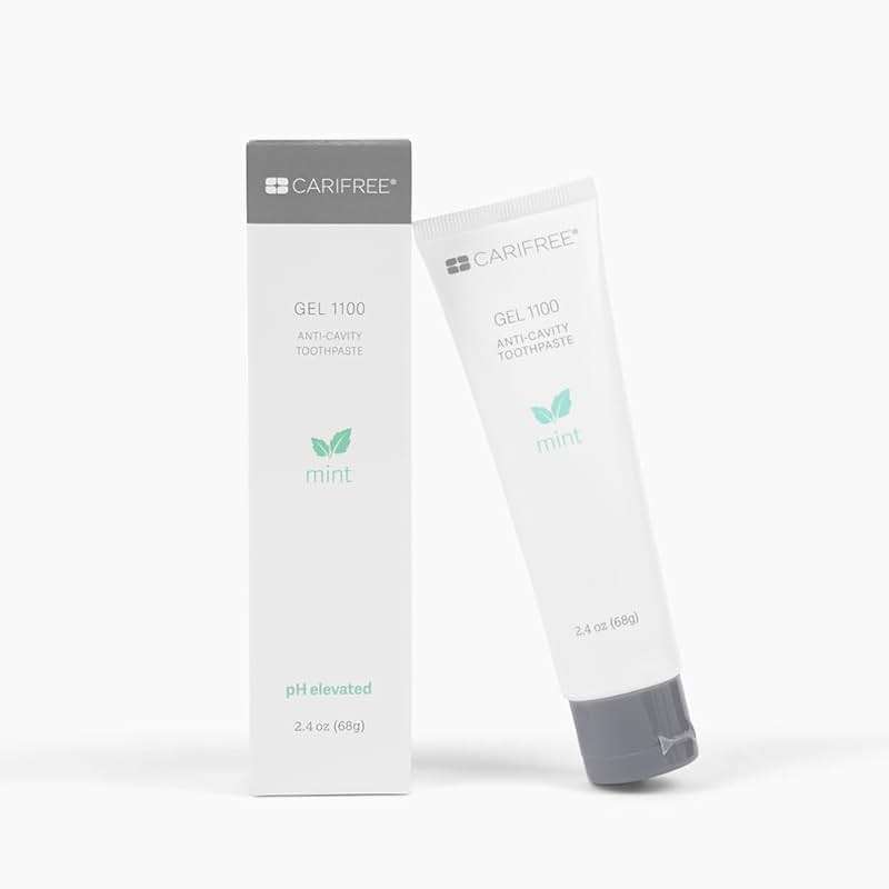 CariFree Gel 1100 (Mint) Anti-Cavity Fluoride Toothpaste with Nano Hydroxyapatite, Cavity Prevention and Enamel Protection, Dentist Recommended for Kids and Adults, 2.40 oz. - Image 2
