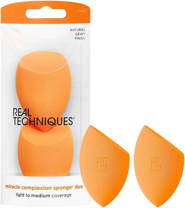 Real Techniques Miracle Complexion Sponge Duo, 2 Count - Image 1