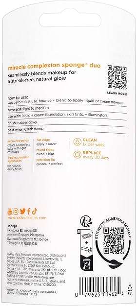 Real Techniques Miracle Complexion Sponge Duo, 2 Count - Image 12