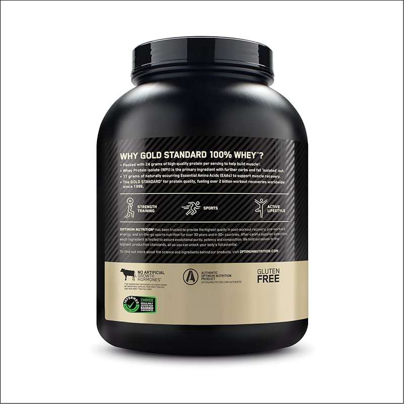 Optimum Nutrition Gold Standard 100% Whey Naturally Flavored Protein Powder 4.8 (Packaging May Vary), Vanilla, 76.8 Ounce - Image 11