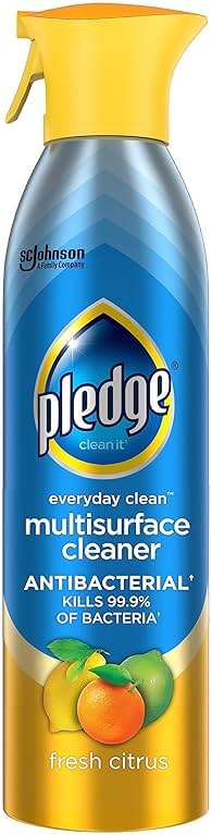 Pledge Antibacterial Multisurface Cleaner Spray, Fresh Citrus Scent, 9.7oz - Image 1
