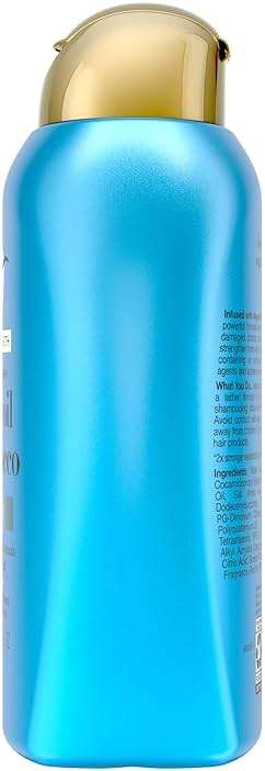 OGX Extra Strength Hydrate & Repair + Argan Oil of Morocco Shampoo for Dry, Damaged Hair, Cold-Pressed Argan Oil to Moisturize & Smooth, Paraben-Free, Sulfate-Free Surfactants, 13 Fl Oz - Image 5