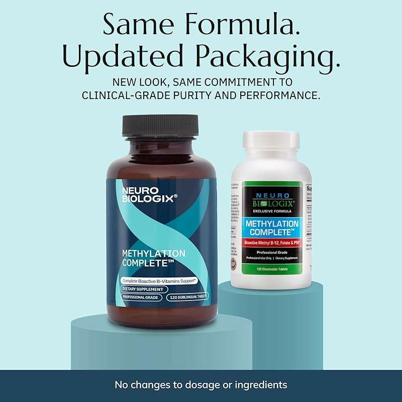 Neurobiologix Methylation Complete, Methylated B Complex with Methylfolate, Vitamin B12 & B6, Daily Energy, Immune & Cellular Health Support for Kids & Adults, Gluten Free, 120 Chewable Tablets - Image 2