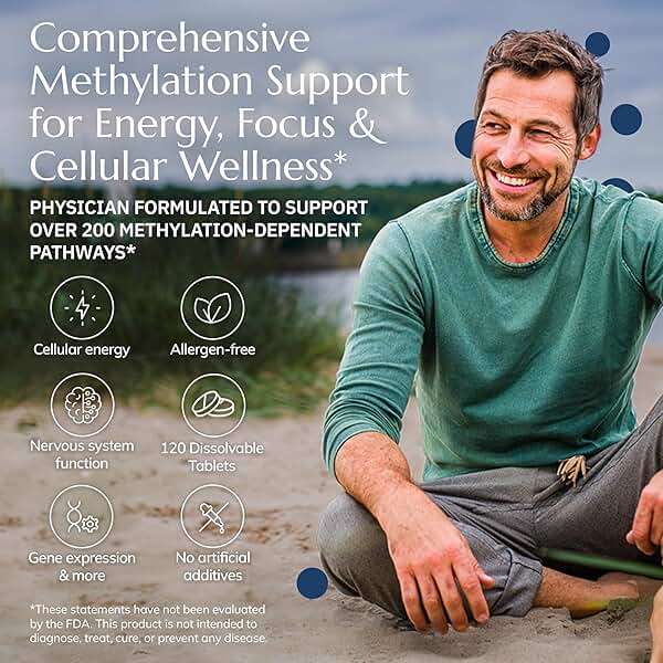 Neurobiologix Methylation Complete, Methylated B Complex with Methylfolate, Vitamin B12 & B6, Daily Energy, Immune & Cellular Health Support for Kids & Adults, Gluten Free, 120 Chewable Tablets - Image 3