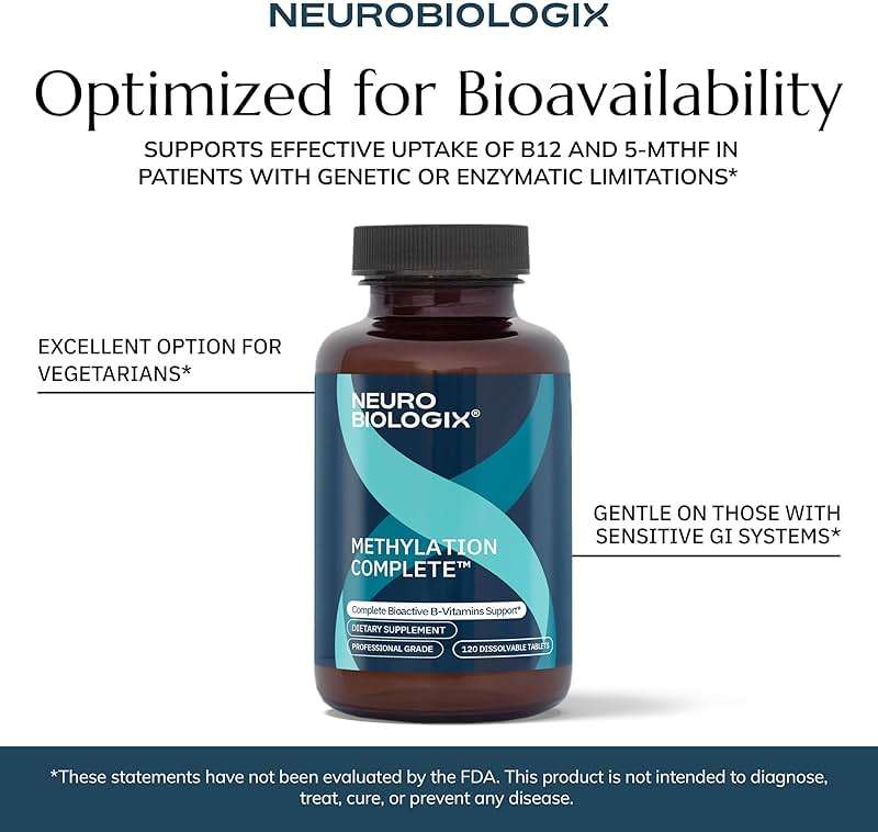 Neurobiologix Methylation Complete, Methylated B Complex with Methylfolate, Vitamin B12 & B6, Daily Energy, Immune & Cellular Health Support for Kids & Adults, Gluten Free, 120 Chewable Tablets - Image 6
