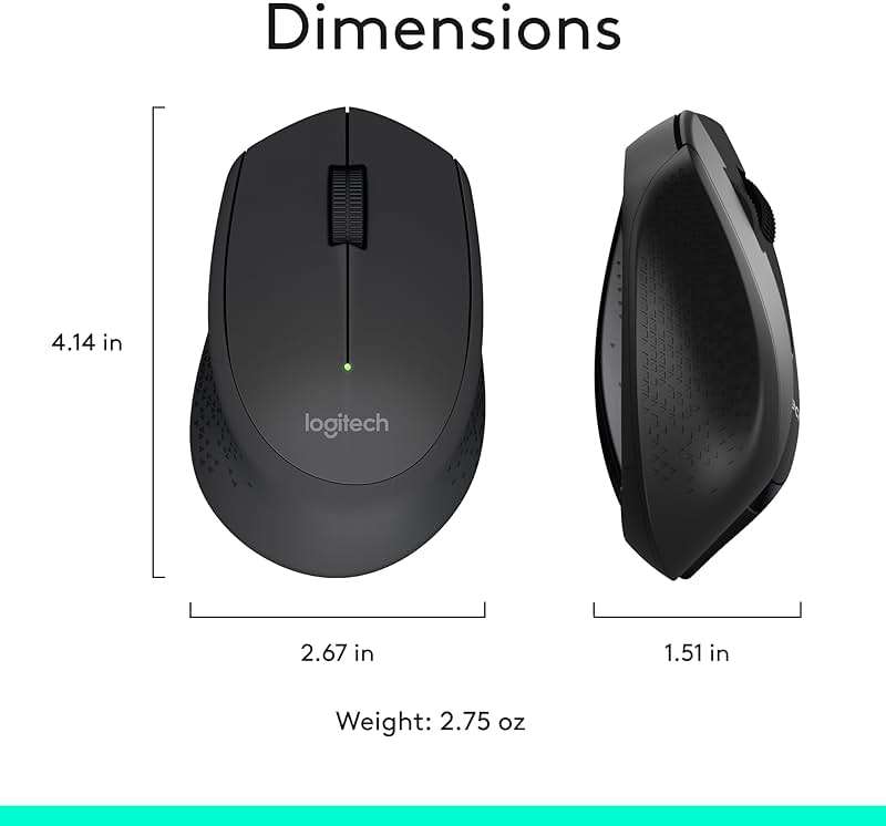 Logitech MK345 Wireless Keyboard and Mouse Combo with Palm Rest, 2.4 GHz USB Receiver, Compatible with PC, Laptop, Black - Image 10