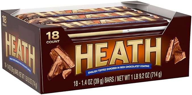 HEATH Chocolatey English Toffee Candy Bars, 1.4 oz (18 Count) - Image 3
