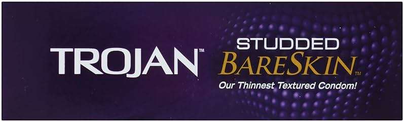 Trojan Bareskin Studded Latex Lubricated Thin Condoms for Men, Bulbous Shape, Studded Texture, Premium Latex to Help Reduce Risk of Pregnancy and Sexually Transmitted Infections (STIs), 10 Count - Image 11
