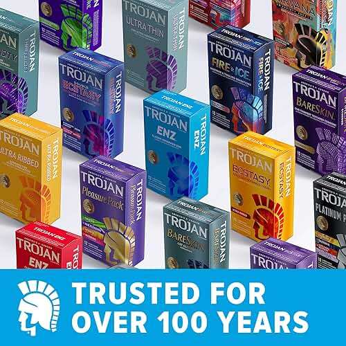 Trojan Bareskin Studded Latex Lubricated Thin Condoms for Men, Bulbous Shape, Studded Texture, Premium Latex to Help Reduce Risk of Pregnancy and Sexually Transmitted Infections (STIs), 10 Count - Image 3