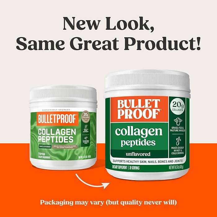 Bulletproof Unflavored Collagen Peptides Powder, 20g Grass-Fed Collagen Protein and Amino Acids for Skin, Bones and Joints, 17.6 Ounces - Image 2