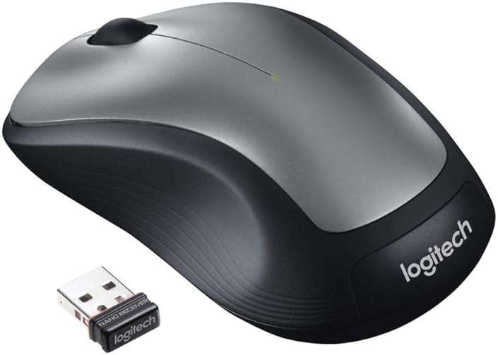 Logitech M310 Wireless Mouse, 2.4 GHz with USB Nano Receiver, 1000 DPI Optical Tracking, 18 Month Life Battery, PC/Mac/Laptop - Silver Grey - Image 3