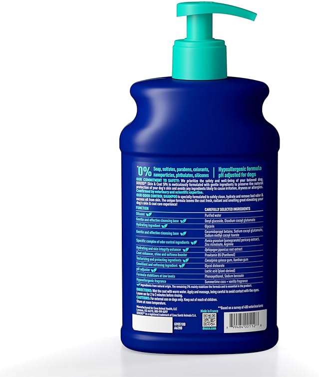 DOUXO SPA Dog Shampoo for Smelly Dogs, 16 fl oz, Hydrates the Skin, Removes Bad Odor, Leaves the Coat Soft and Smelling Great, Ultra-Safe Formula - Image 2