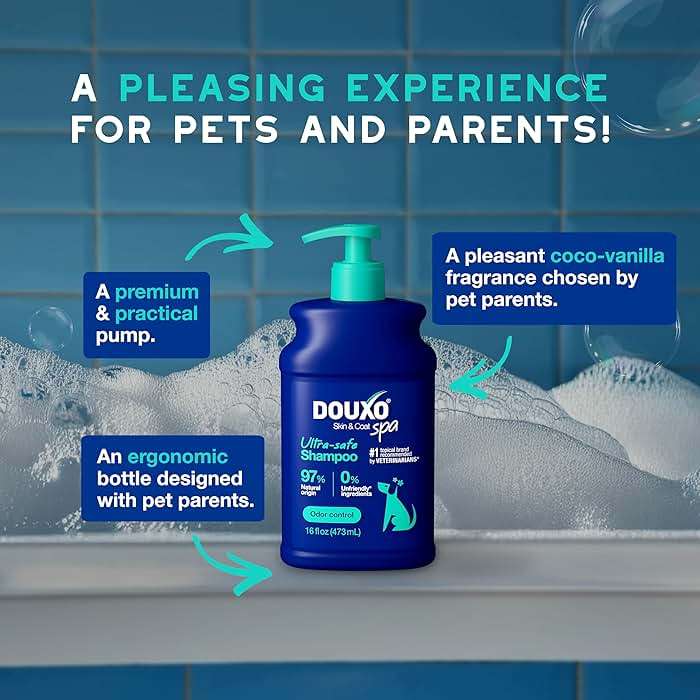 DOUXO SPA Dog Shampoo for Smelly Dogs, 16 fl oz, Hydrates the Skin, Removes Bad Odor, Leaves the Coat Soft and Smelling Great, Ultra-Safe Formula - Image 6