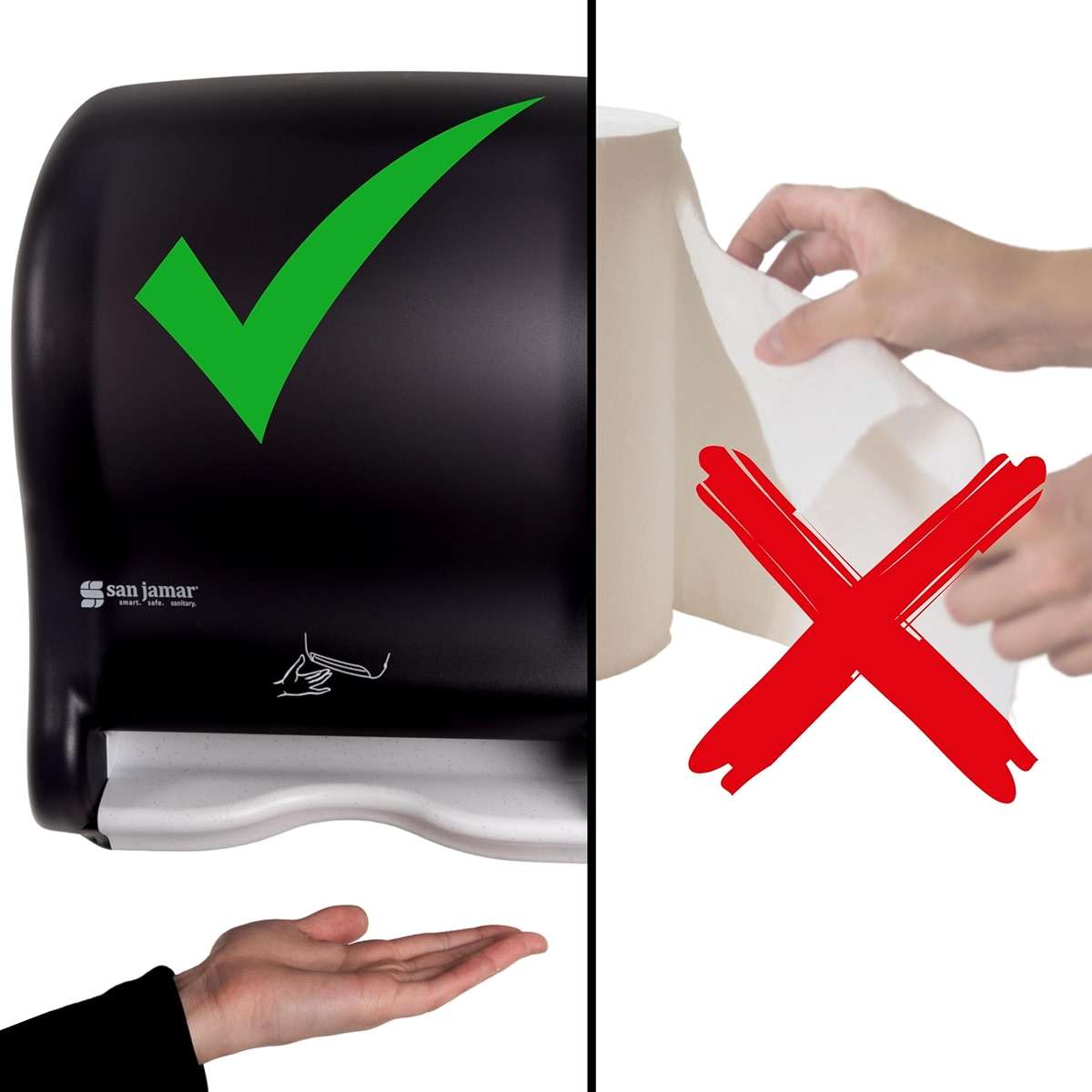 SJMT8400TBK - Smart Essence Electronic Roll Towel Dispenser - Image 6