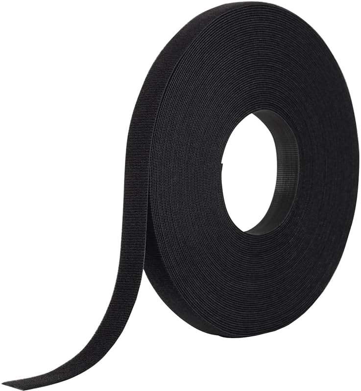 VELCRO Brand ONE_WRAP Tape ¾ " x 25 Yard Double Sided Self Gripping Roll, 189645, Black - Image 1