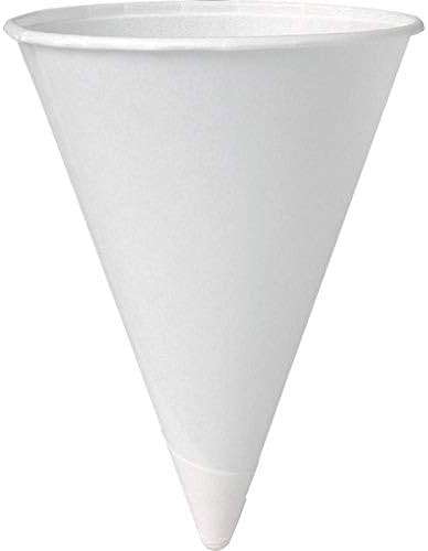 Solo 4 oz White Paper Cone Cups (Case of 5000) - Image 3