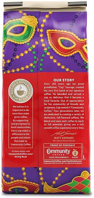 Community Coffee Mardi Gras King Cake Flavored 12 Ounces, Medium Roast Ground Coffee, 12 Ounce Bag (Pack of 1) - Image 2