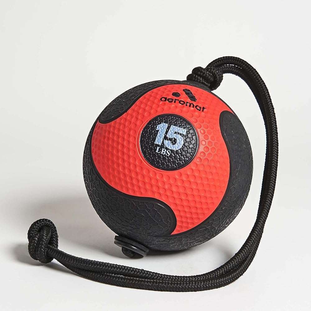 Power Rope Medicine Ball in Red - Image 2
