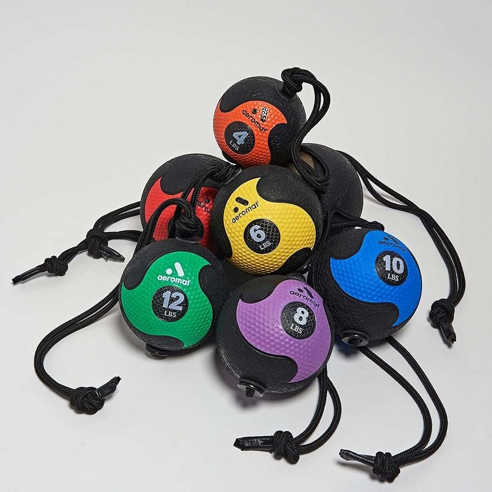 Power Rope Medicine Ball in Red - Image 3