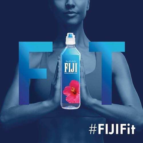 FIJI Natural Artesian Bottled Water 700mL / 23.7 Fl Ounce (Pack of 12) - Sports Cap - 100% Natural Electrolytes - Image 6