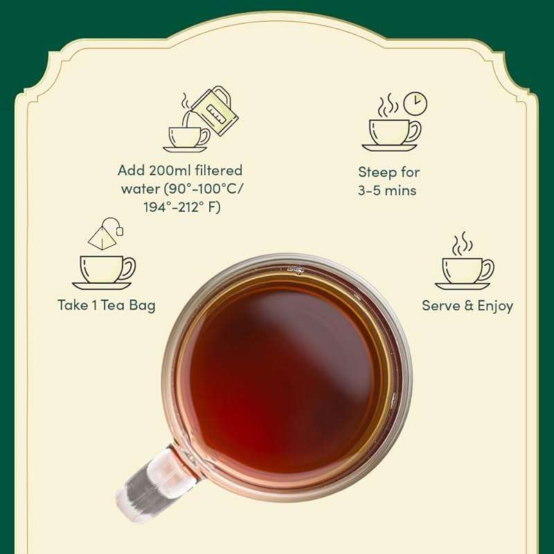 VAHDAM, Assorted Chai Tea Bags Sampler (5 Flavors, 20 Ecofriendly Pyramid Tea bags) I Christmas 2025 Gift Ideas for Women & Men | Masala Chai Tea Varieties from India | Gluten Free & Non GMO - Image 4