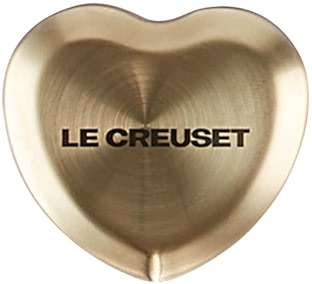 Le Creuset Figural Heart Knob, Large, 45mm, Light Gold - Image 1