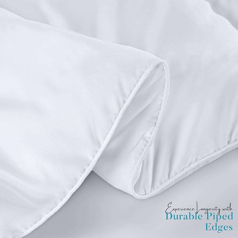 Utopia Bedding Queen Comforter Duvet Insert, Quilted White Comforter with Corner Tabs, Box Stitched Down Alternative Comforters Queen Size 88 x 88 inches - Image 7
