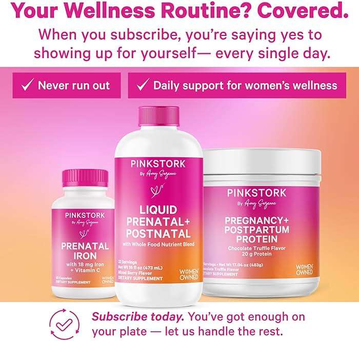 Pink Stork Liquid Prenatal Vitamins for Women - Berry Flavor Organic Food Blend - Fertility, Pregnancy, Postpartum Essentials - Morning Sickness Support - Breastfeeding & Lactation - 32 Servings - Image 7
