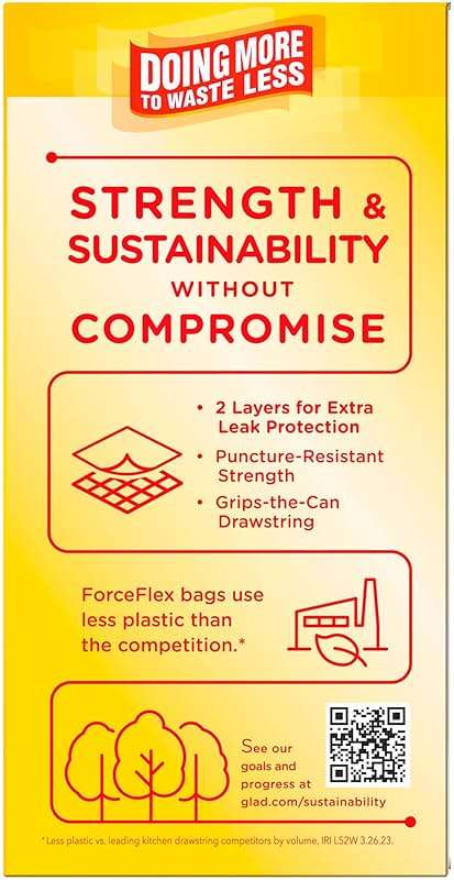 Glad ForceFlex Tall Kitchen Trash Bags, 13 Gallon, Gain Original, 40 Count (Package May Vary) - Image 10