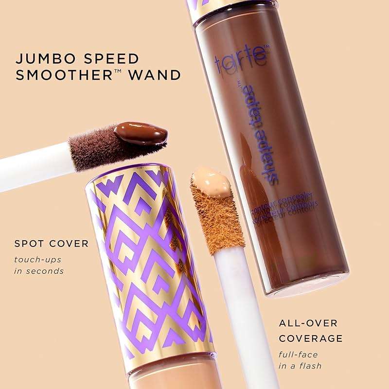 tarte shape tape concealer – Full-Coverage Creaseless Soft Matte Finish, Brightening Under-Eye & Face Makeup, 16hr Longwear, Vegan & Cruelty-Free - Image 9