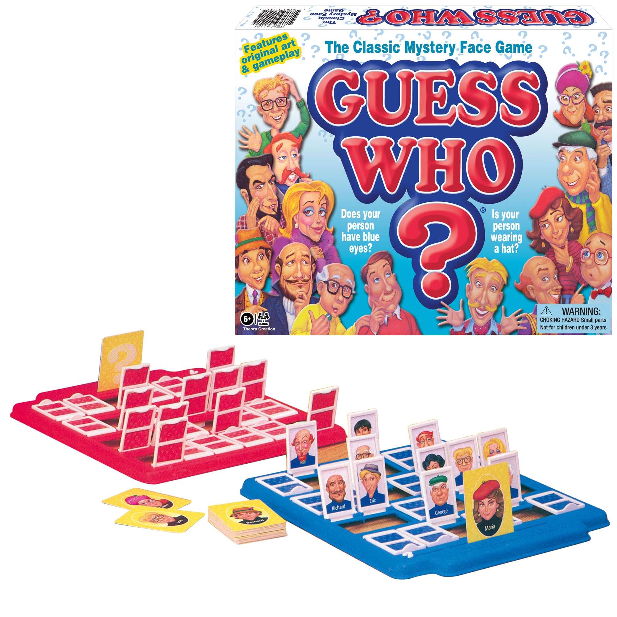 Guess Who? Board Game with Classic Characters by Winning Moves Games USA, Classic Children's Mystery Board Game of Deduction for 2 Players, Ages 6+ (1191) - Image 1