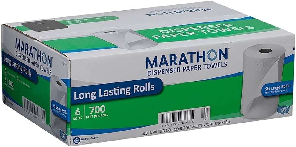 Marathon Dispenser Roll Paper Towels (700ft., 6 Rolls) - Image 4