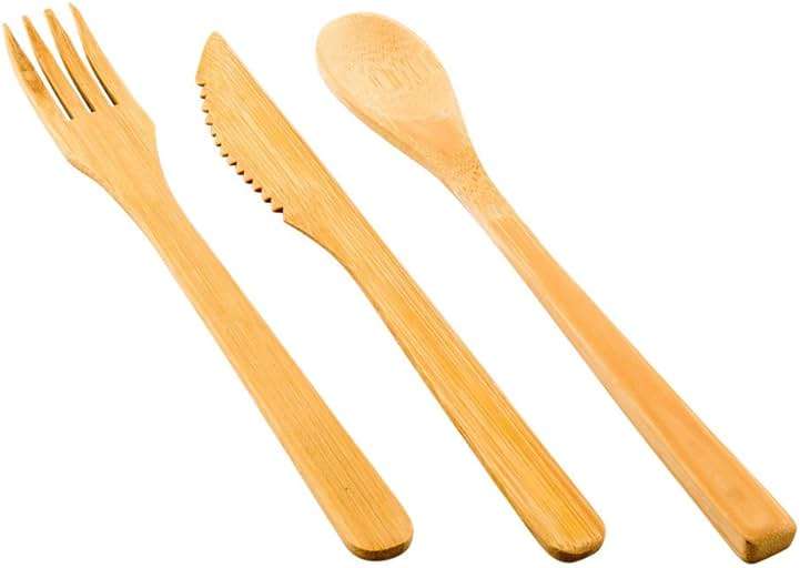 Restaurantware 8-inch Bamboo Knife Fork and Spoon Cutlery Sets: Perfect for Catering Events Restaurants and Food Trucks - 100 Knives 100 Forks and 100 Spoons - Premium - Image 2