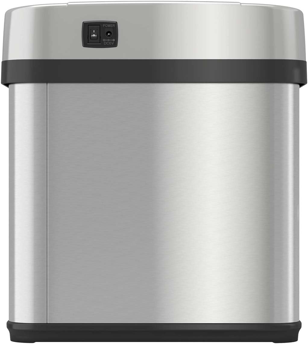 iTouchless 10 Liter / 2.5 Gal Sensor Bathroom Trash Can with Lid and AbsorbX Deodorizer, Stainless Steel Small Waste Basket, Includes Air Freshener Fragrance Pack, Home Office Bedroom Livingroom - Image 7