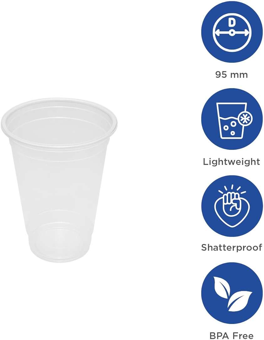 Karat [16oz - 2,000 ct] 95mm Translucent PP Plastic U-Rim Disposable Cups, Designed for Sealing Films (C1011) - Image 4
