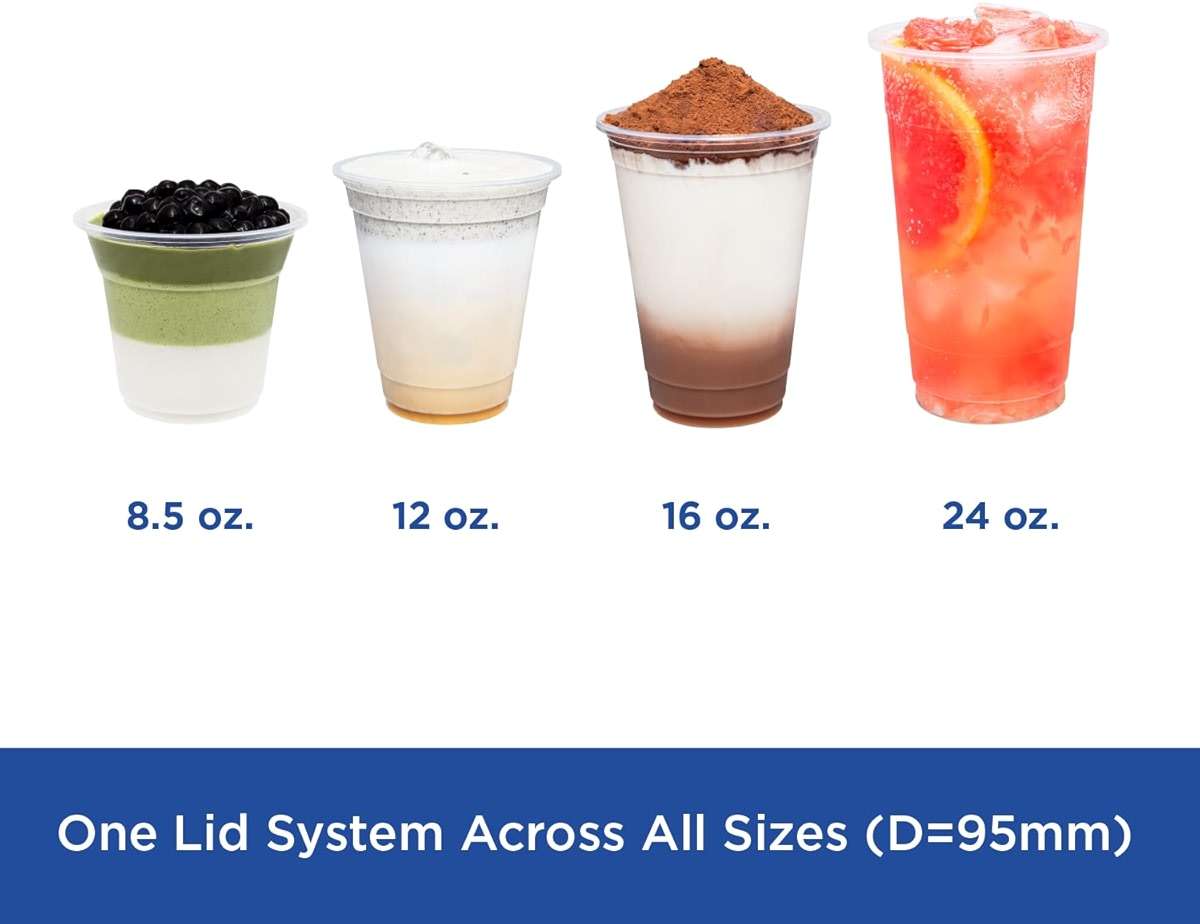 Karat [16oz - 2,000 ct] 95mm Translucent PP Plastic U-Rim Disposable Cups, Designed for Sealing Films (C1011) - Image 6