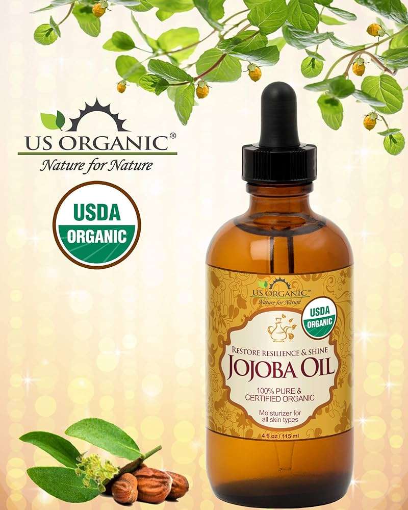 US Organic Jojoba Oil, USDA Certified Organic,100% Pure & Natural, Cold Pressed Virgin, Unrefined, Haxane Free, Sourced from Middle East Directly (Medium (4oz, 115ml)) - Image 2