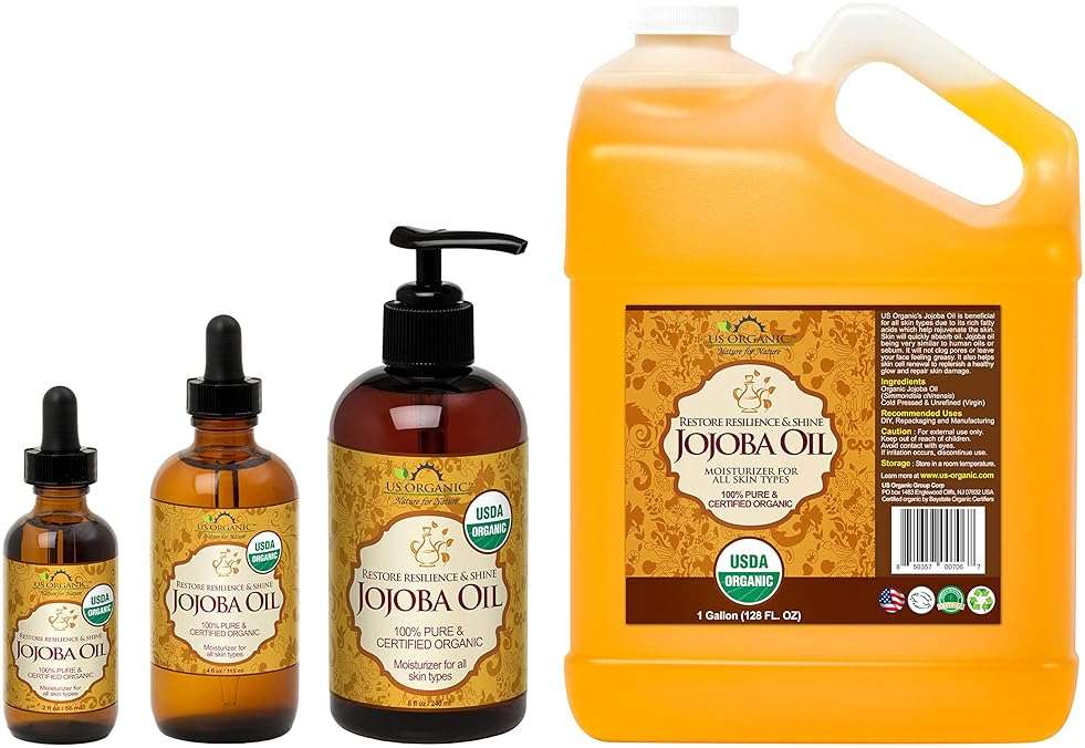 US Organic Jojoba Oil, USDA Certified Organic,100% Pure & Natural, Cold Pressed Virgin, Unrefined, Haxane Free, Sourced from Middle East Directly (Medium (4oz, 115ml)) - Image 5