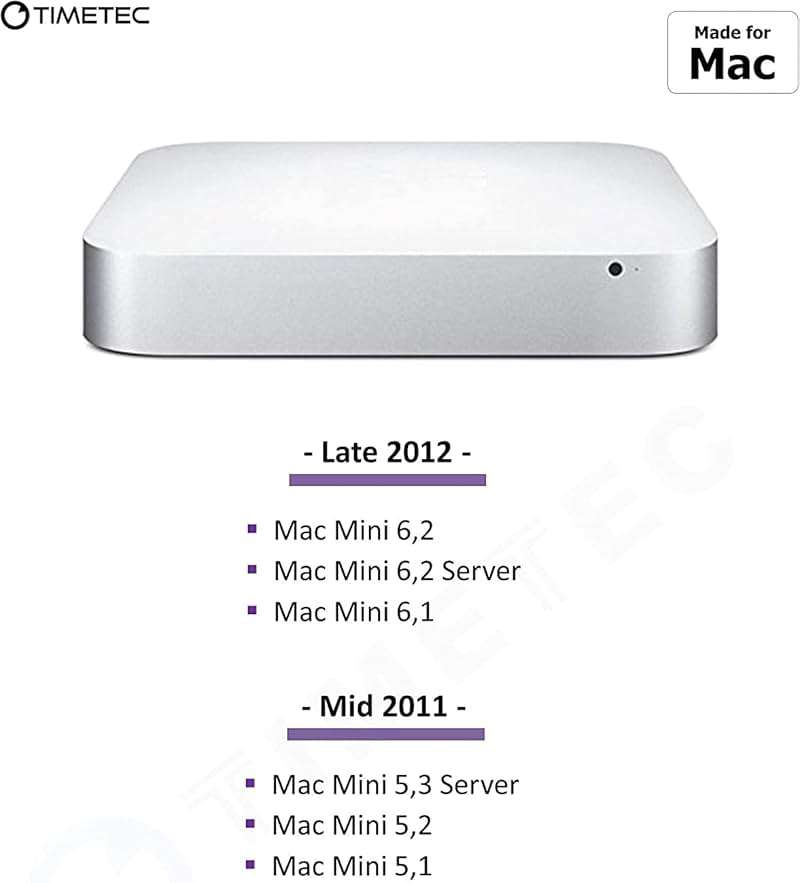 Timetec 16GB KIT(2x8GB) Compatible for Apple DDR3L 1600MHz for Early/Mid/Late Mac Book Pro(2011-2012), iMac(2011-2015), Mac mini(2011-2012) MAC RAM - Image 6