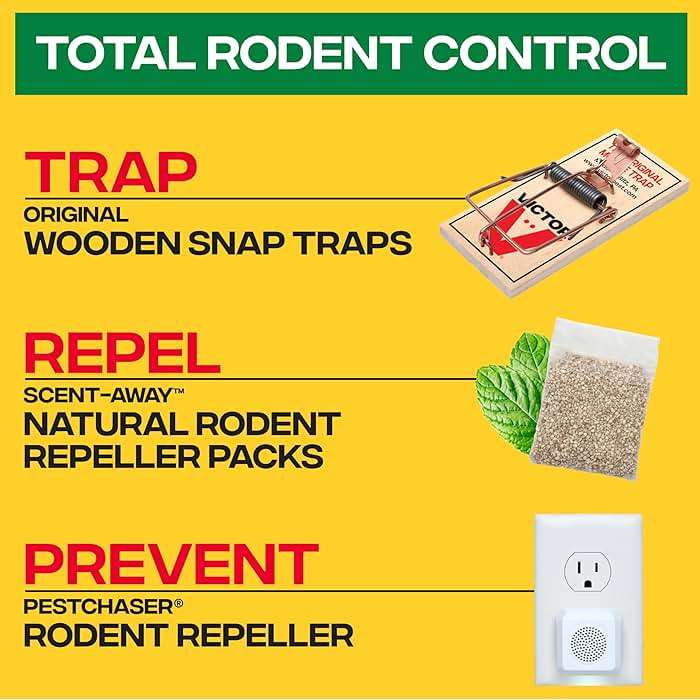 Victor M805 Scent-Away Natural Rodent Repeller – Peppermint Oil Mouse and Rat Repellent – 5 High-Strength Rodent Repelling Sachets Included - Image 9