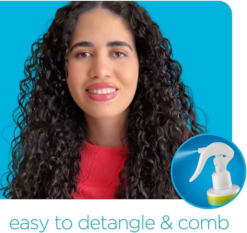 Naturaz Curly Hair Detangler Spray – Leave-In Conditioner Spray for Kids to Adults – Natural, Vegan – Softens Dry, Brittle, Damaged Curly and Coily Hair – Paraben, Silicone, Soy & Nut Free – 8 fl oz - Image 4