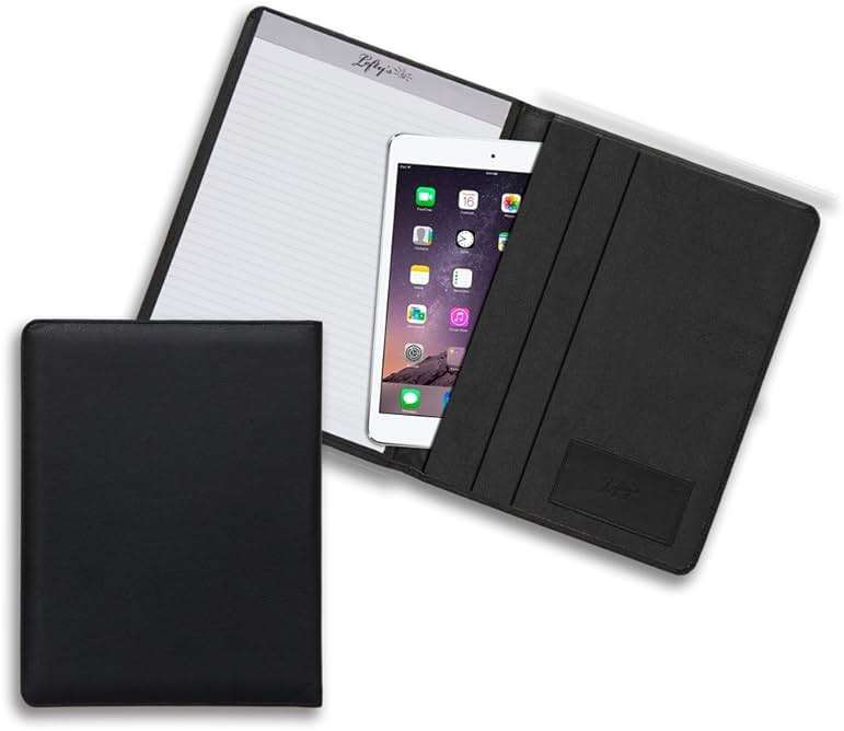 Lefty's Left-Handed Black Eco-Leather Padfolio - Image 3