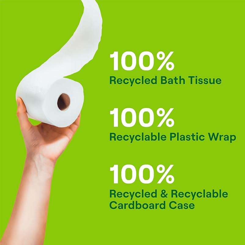 Seventh Generation Toilet Paper, 100% Recycled 2-Ply Bath Tissue, 4 Pack x 12 Rolls of 240 Sheets, Extra Soft, Strong for Home & RV, Whitened without Chlorine Bleach, No Dyes, Fragrances, Septic Safe - Image 6
