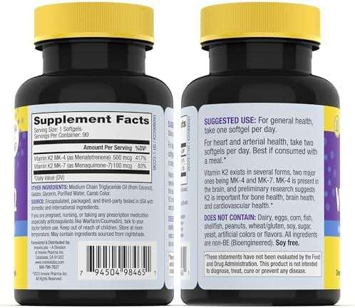 InnovixLabs Full Spectrum K2 Vitamin Supplement, Dual Vitamin K2 MK7 + MK4 (600 mcg), Supports Bone & Heart Health, Advanced Calcium Support, Non-GMO, Soy & Gluten Free MK7 Vitamin K2, 90-Day Supply - Image 7