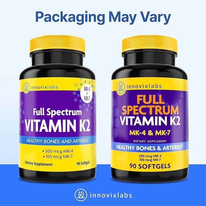 InnovixLabs Full Spectrum K2 Vitamin Supplement, Dual Vitamin K2 MK7 + MK4 (600 mcg), Supports Bone & Heart Health, Advanced Calcium Support, Non-GMO, Soy & Gluten Free MK7 Vitamin K2, 90-Day Supply - Image 8